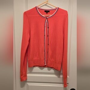 J. Crew Orange Cardigan Sweater